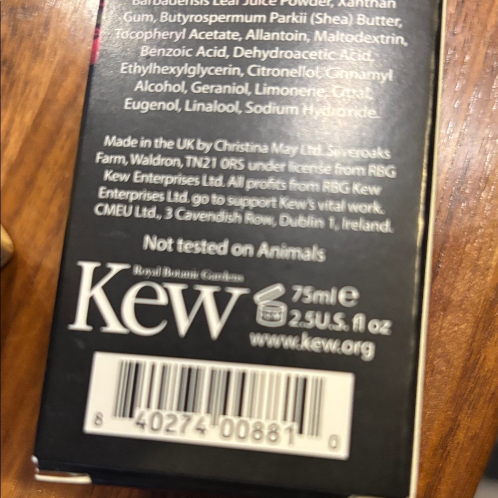 Royal Botanic Gardens KEW Geranium & Basil Hand Cream - Picture 5 of 9